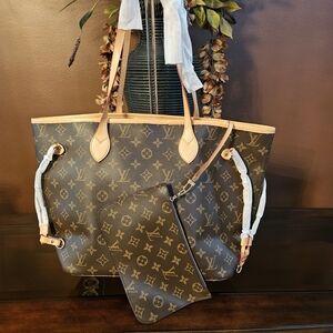 Stylish Tan and Brown Tote Bag